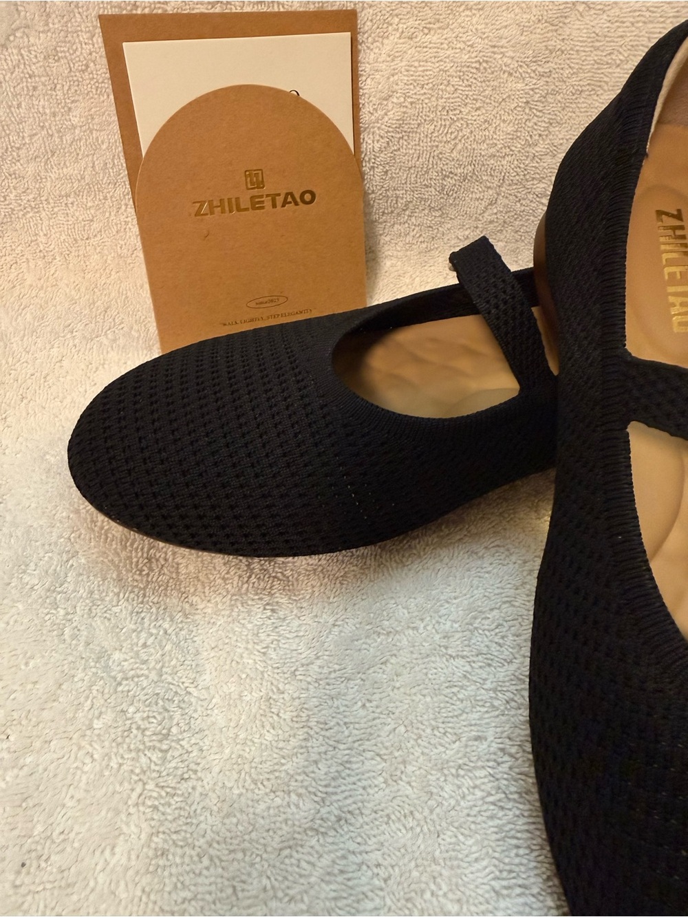 Black Mary Jane Knit Flats bundle shoes for deeper discount - Picture 6 of 14